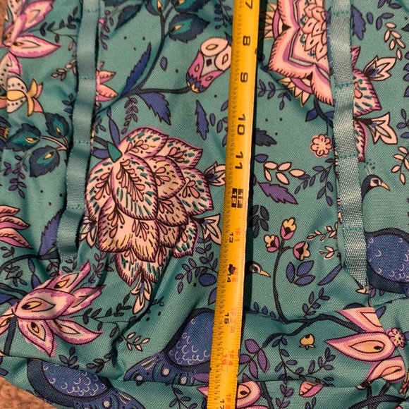 Vera Bradley large backpack Peacock Garden Lighten up Sporty bag NWT Artsy RARE! main image 7
